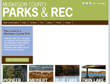 Tablet Screenshot of muskegoncountyparks.org